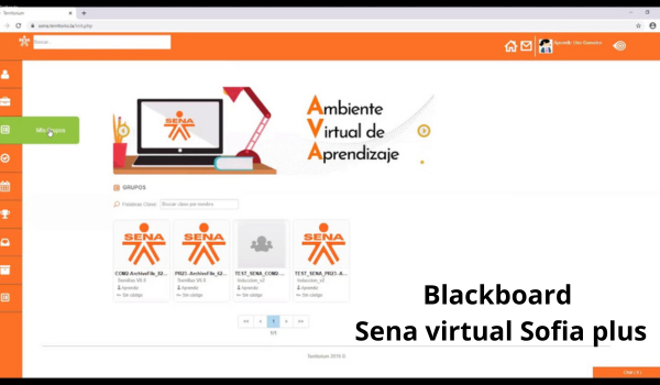 Blackboard Sena virtual Sofia plus
