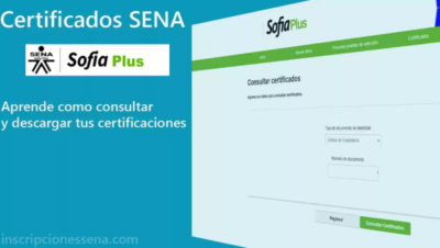 Certificado Sena virtual Sofia plus